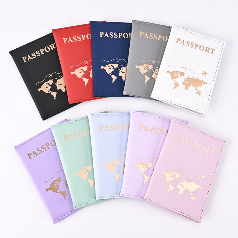 Travel Accessories Wallet - Fashion Passport Protective Cover World Pattern
