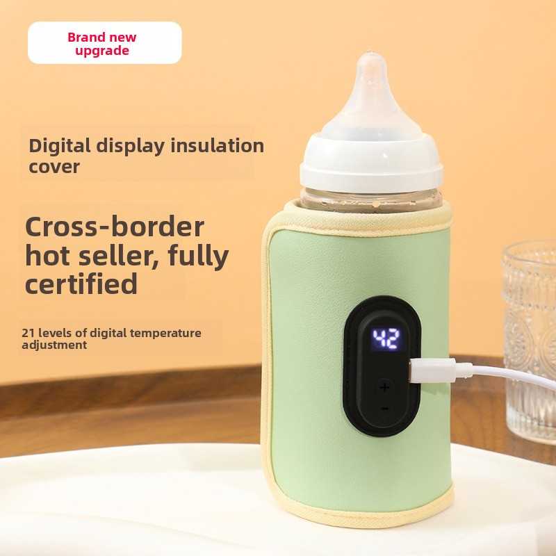 Travel Accessories For 1 Year Old - Portable Digital Display Baby Bottle Warmer