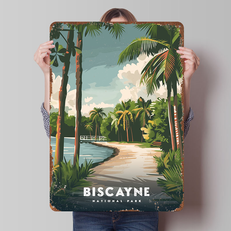 Travel Accessories For Europe - Biscayne National Park Travel Poster Customized