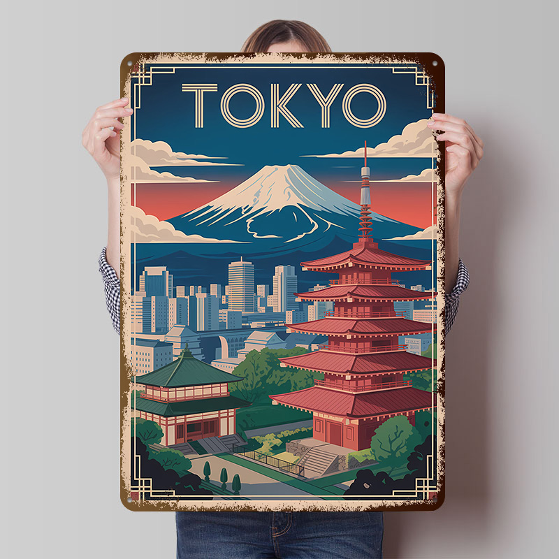 Travel Accessories For Europe - Tokyo Travel With Mount Fuji Metal