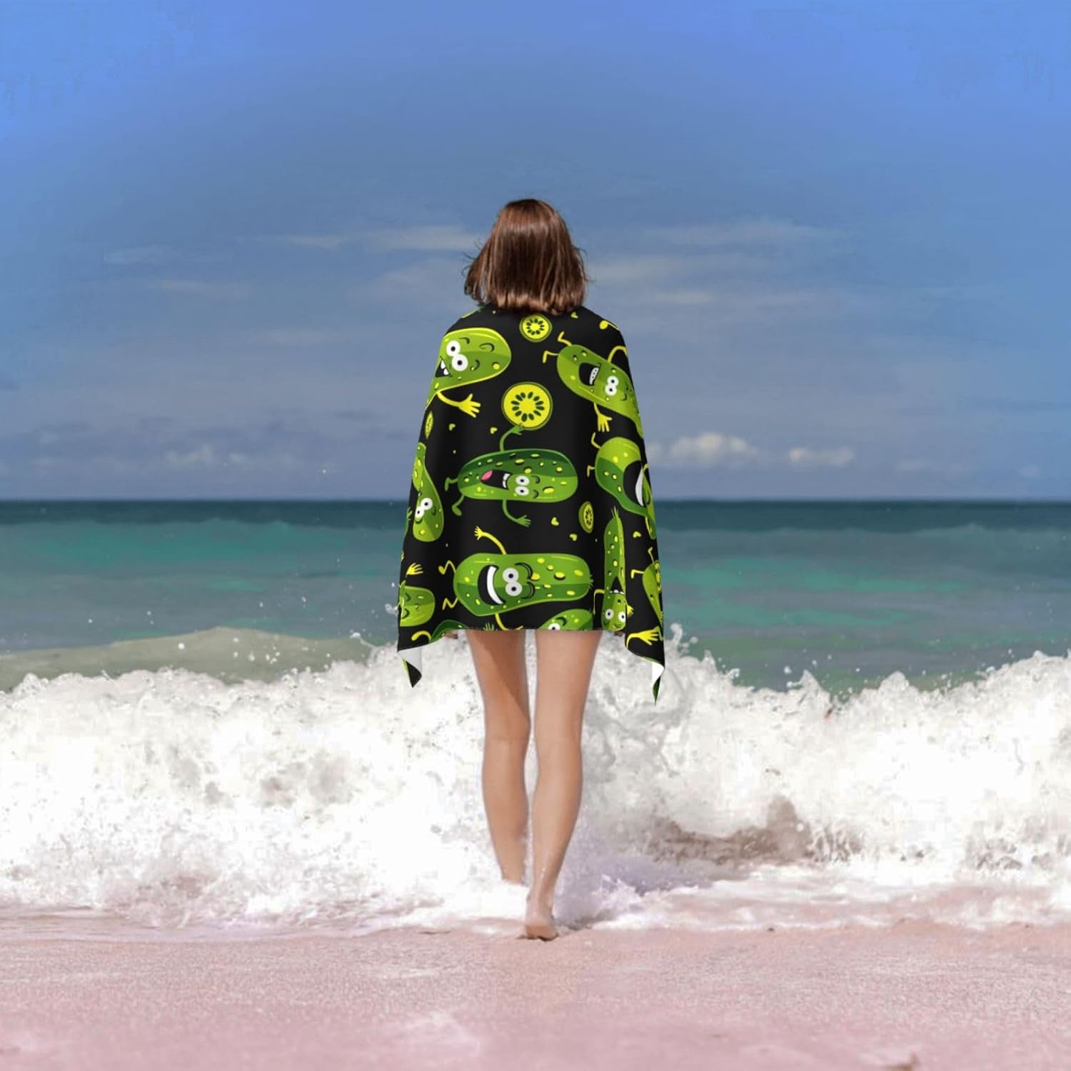 Funny Pickle Beach Towel, Soft - огляд і ціна Travel Towel Quick Dry