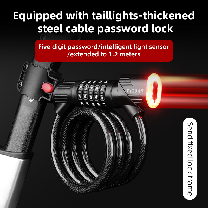 Bicycle Steel Cable Lock 1.2m  - огляд і ціна Cable Lock Combination