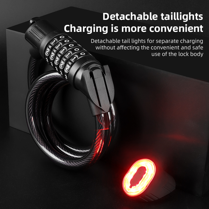 Bicycle Steel Cable Lock 1.2m  - огляд і ціна Cable Lock Combination