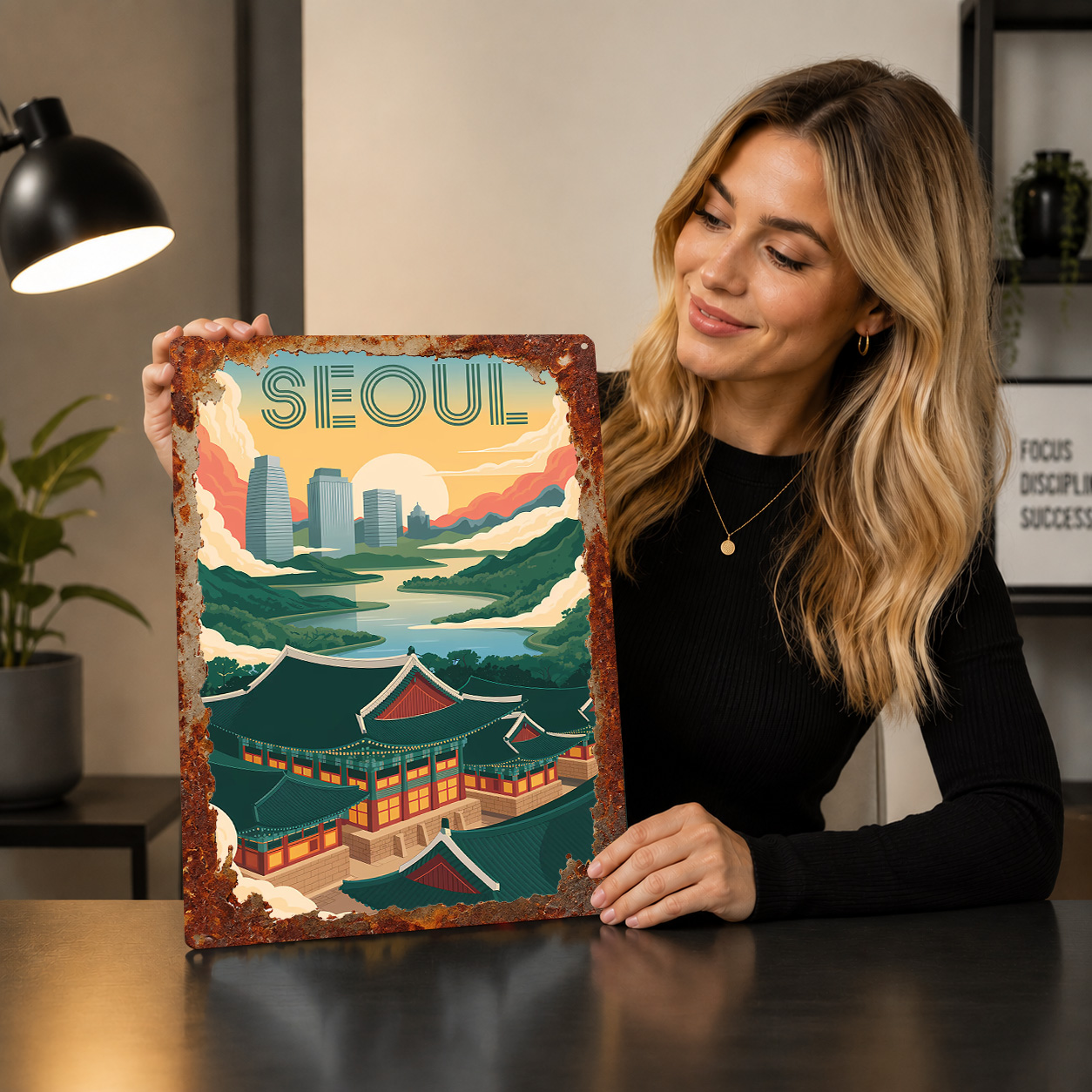 Seoul Travel Art Metal Poster  - огляд і ціна Travel Accessories For Europe