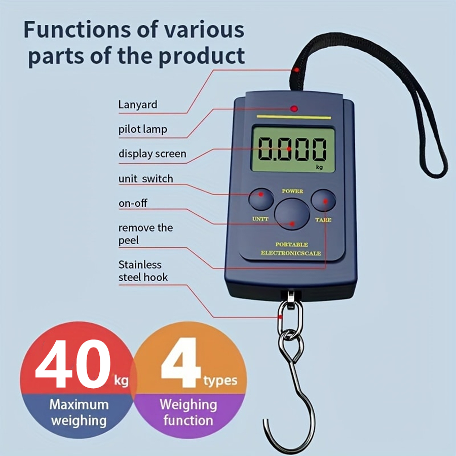 40kg Multifunctional Mini Elec - огляд і ціна Travel Accessories Tech