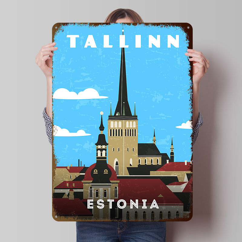 Estonia Retro Travel Poster Cu - огляд і ціна Travel Accessories For Europe
