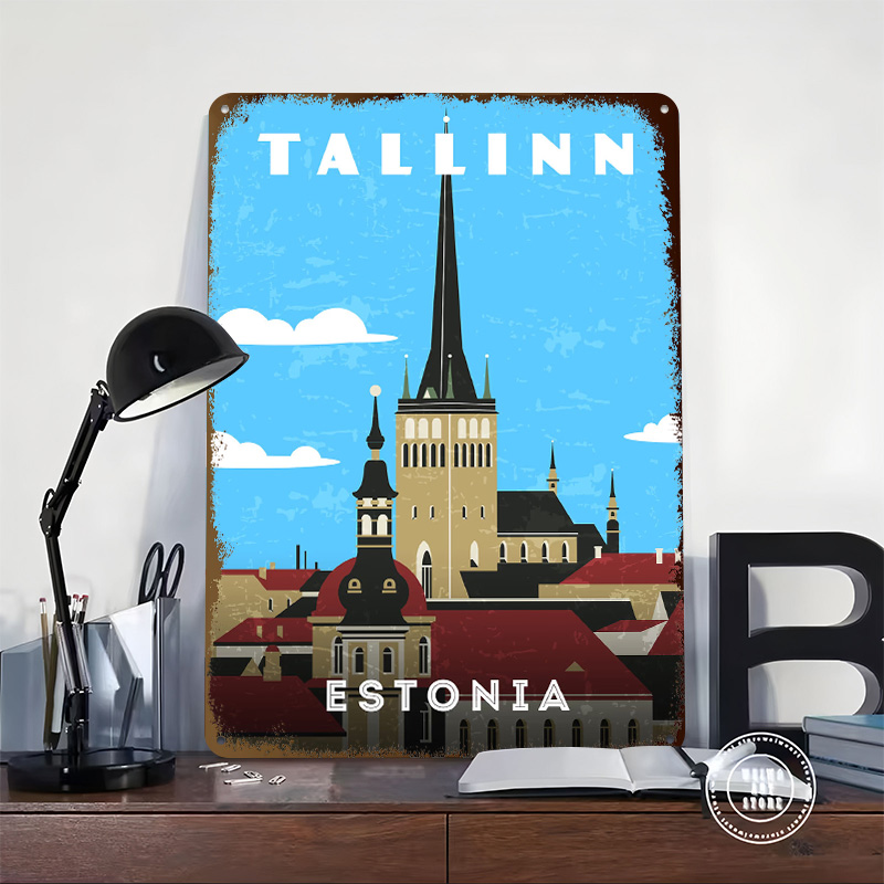 Estonia Retro Travel Poster Cu - огляд і ціна Travel Accessories For Europe