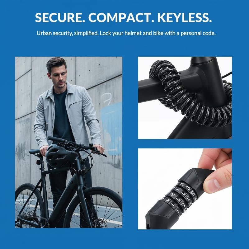 New Motorcycle Bicycle Anti-Th - огляд і ціна Cable Lock Combination