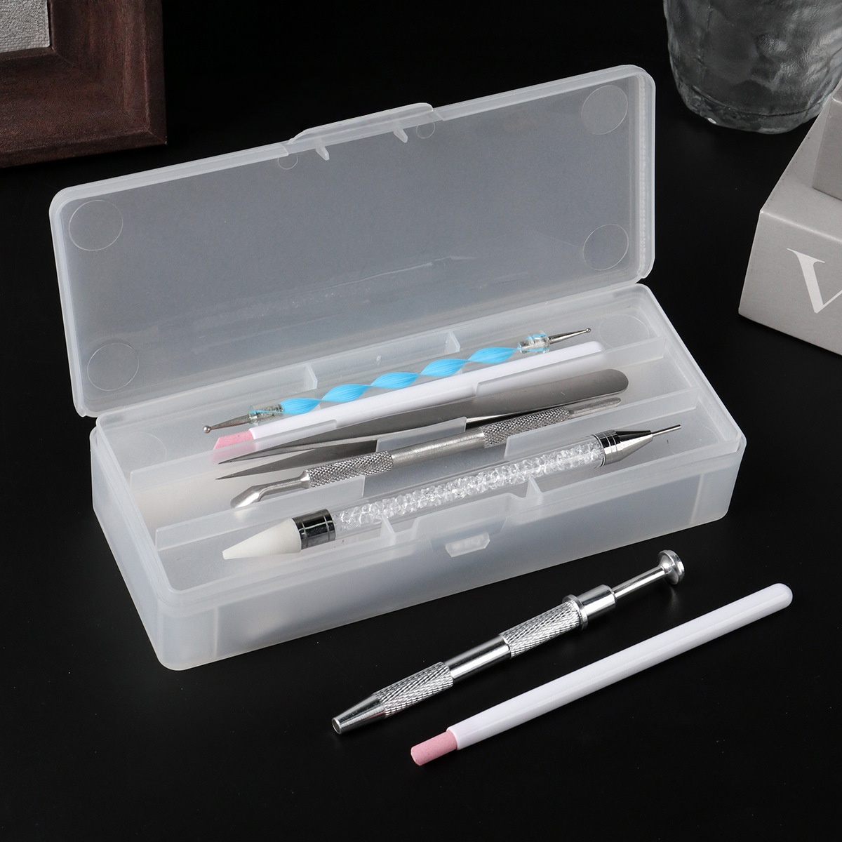 Transparent Nail Studio Set Na - огляд і ціна Travel Accessories Box
