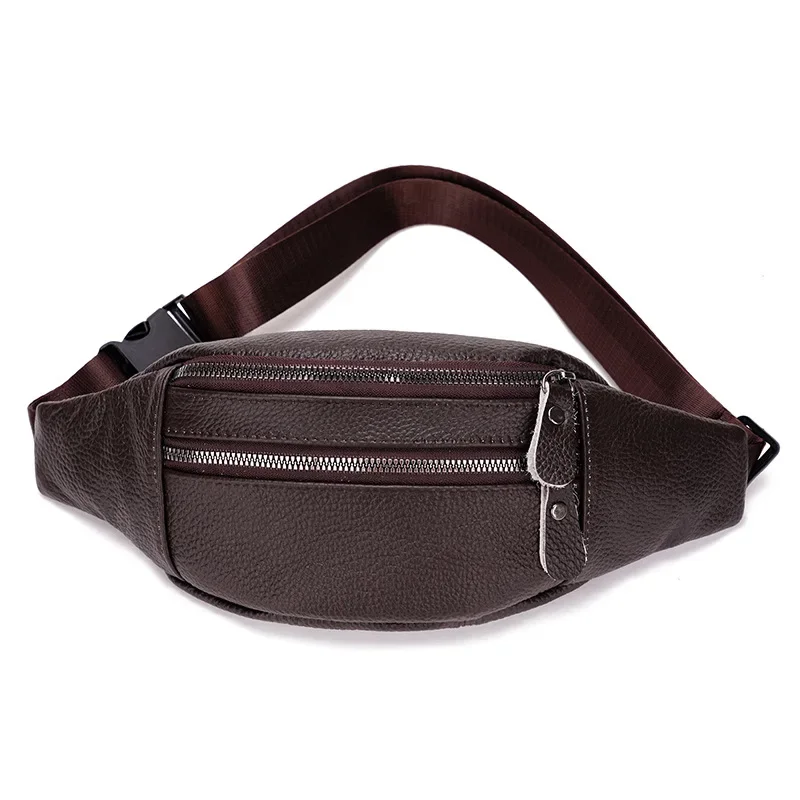 Genuine Leather Men’s Waist Ba - огляд і ціна Travel Accessories Tech