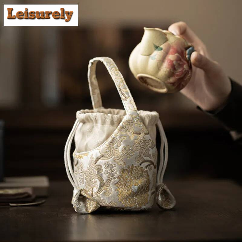 Chinese Brocade Drawstring Tea - огляд і ціна Travel Accessories Kit Bag