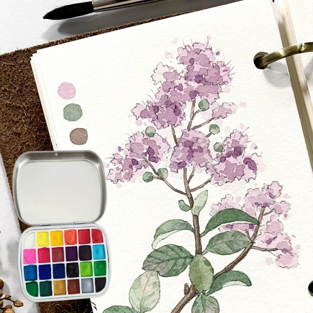 Portable 12/24 Grids Watercolo - огляд і ціна Travel Accessories Box