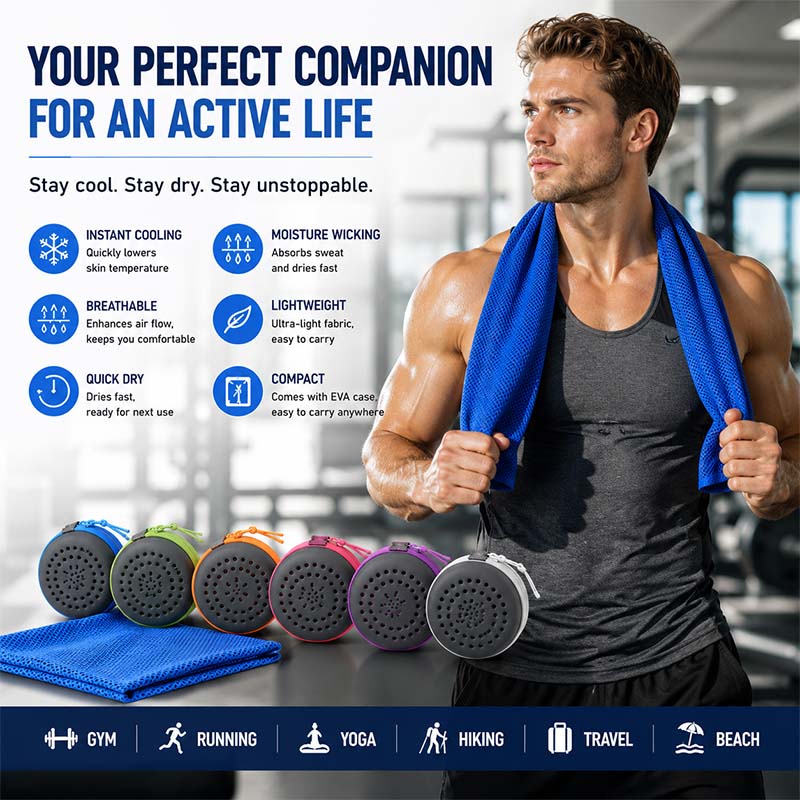 Instant Cooling Towel with EVA - огляд і ціна Travel Towel Quick Dry