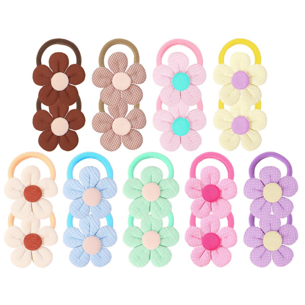 18pcs Sunflower Hair Ties Kids - огляд і ціна Travel Accessories For Kids