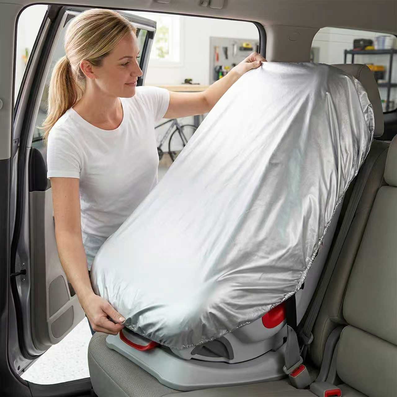 1PC Silver  Baby Car Seat Sun  - огляд і ціна Travel Accessories For 1 Year Old