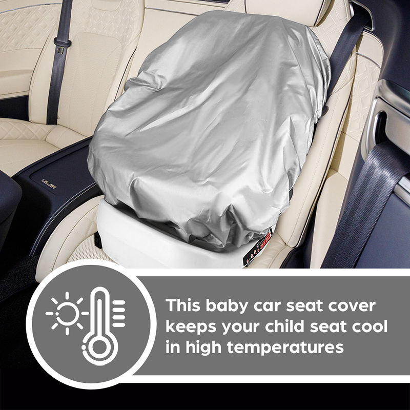 1PC Silver  Baby Car Seat Sun  - огляд і ціна Travel Accessories For 1 Year Old