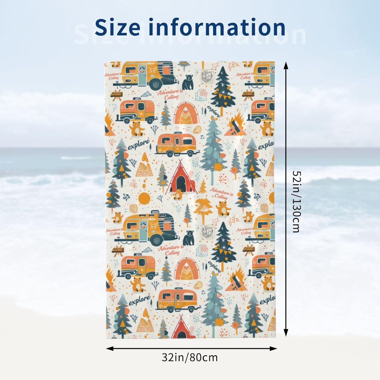 Camping Adventure Beach Towel  - огляд і ціна Travel Towel Quick Dry